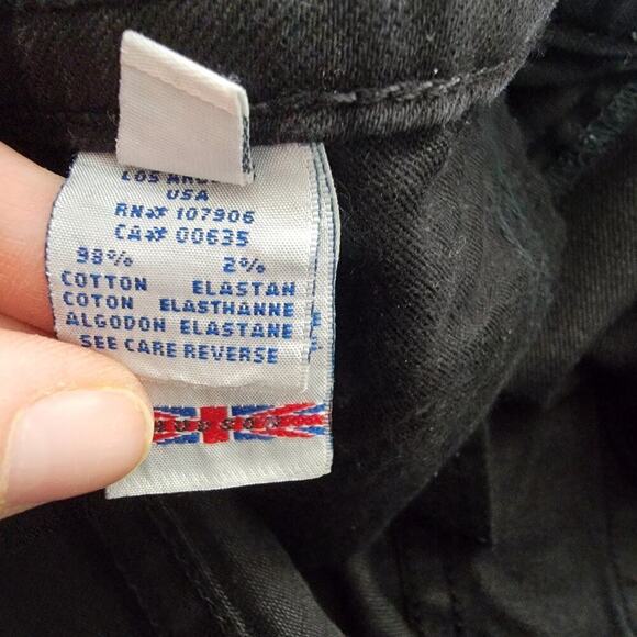 Hudson Jeans Hudson Y2K Low Rise Dark Black Flap Button Pocket Slim Boot Size 26 - Picture 10 of 11